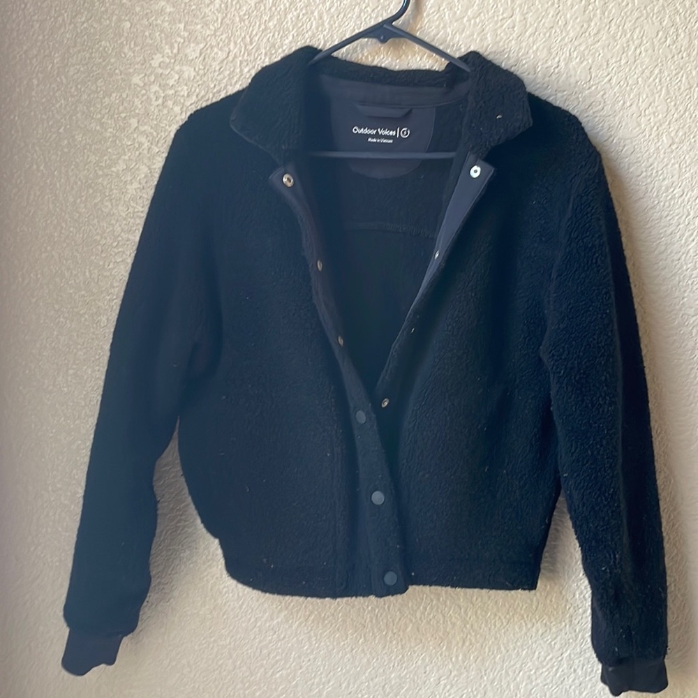 outdoor voices megafleece bomber jacket